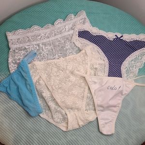 5pc Bridal Panty Bundle Size Sm